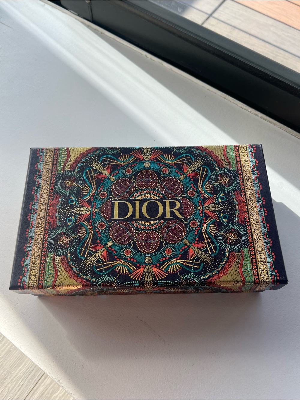 Dior Jewel-Tone Decorative Box with Gold Logo